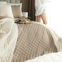 MOLLY Narzuta dekoracyjna, rozmiar 220x240cm, kolor 001 kawowy 651350