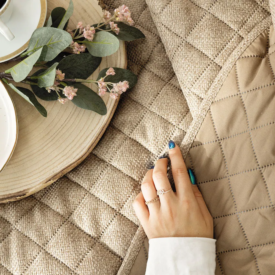 MOLLY Narzuta dekoracyjna, rozmiar 220x240cm, kolor 001 kawowy 651350