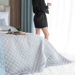 MOLLY Narzuta dekoracyjna, rozmiar 220x240cm, kolor 020 jasny szary 651350