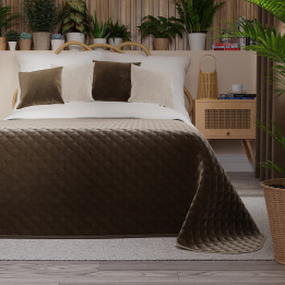 VELVI Narzuta dekoracyjna, rozmiar 170x210cm, kolor 002 brązowy VELVI0