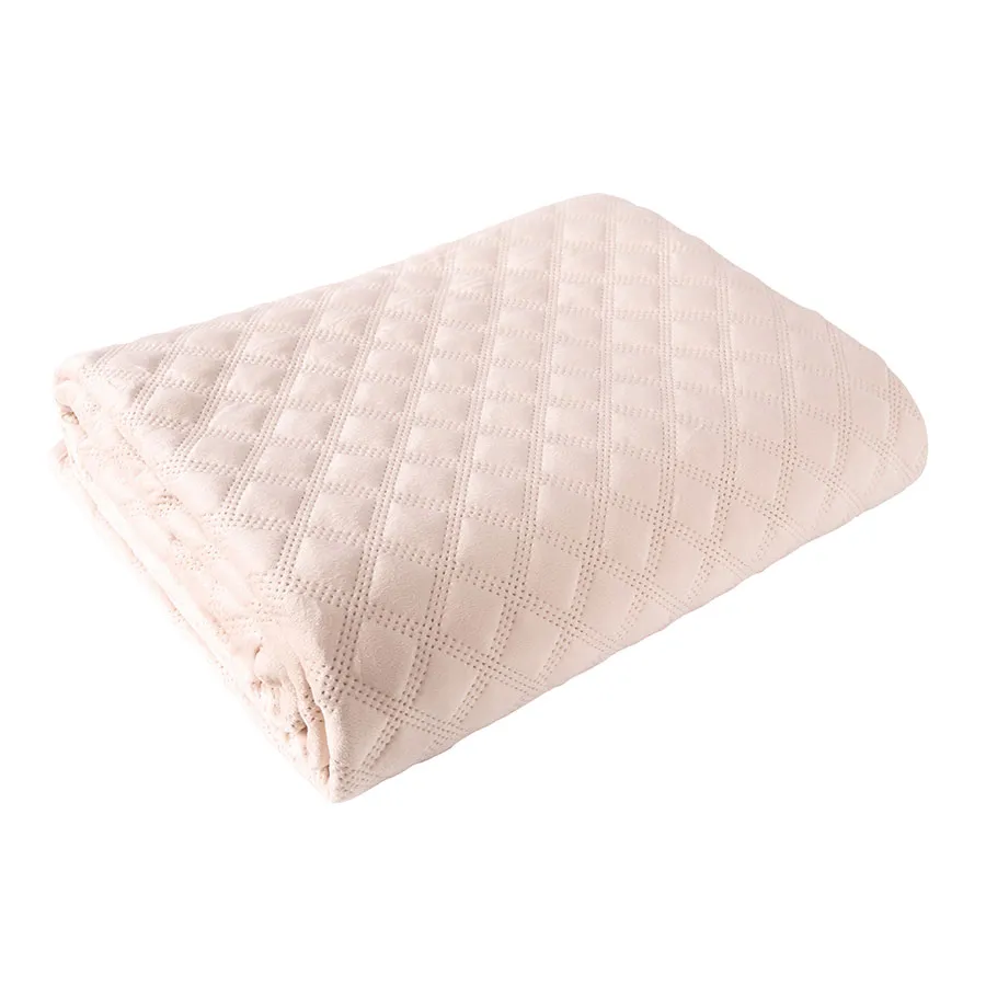 VELVI Narzuta dekoracyjna, rozmiar 170x210cm, kolor 004 pudrowy różowy VELVI0