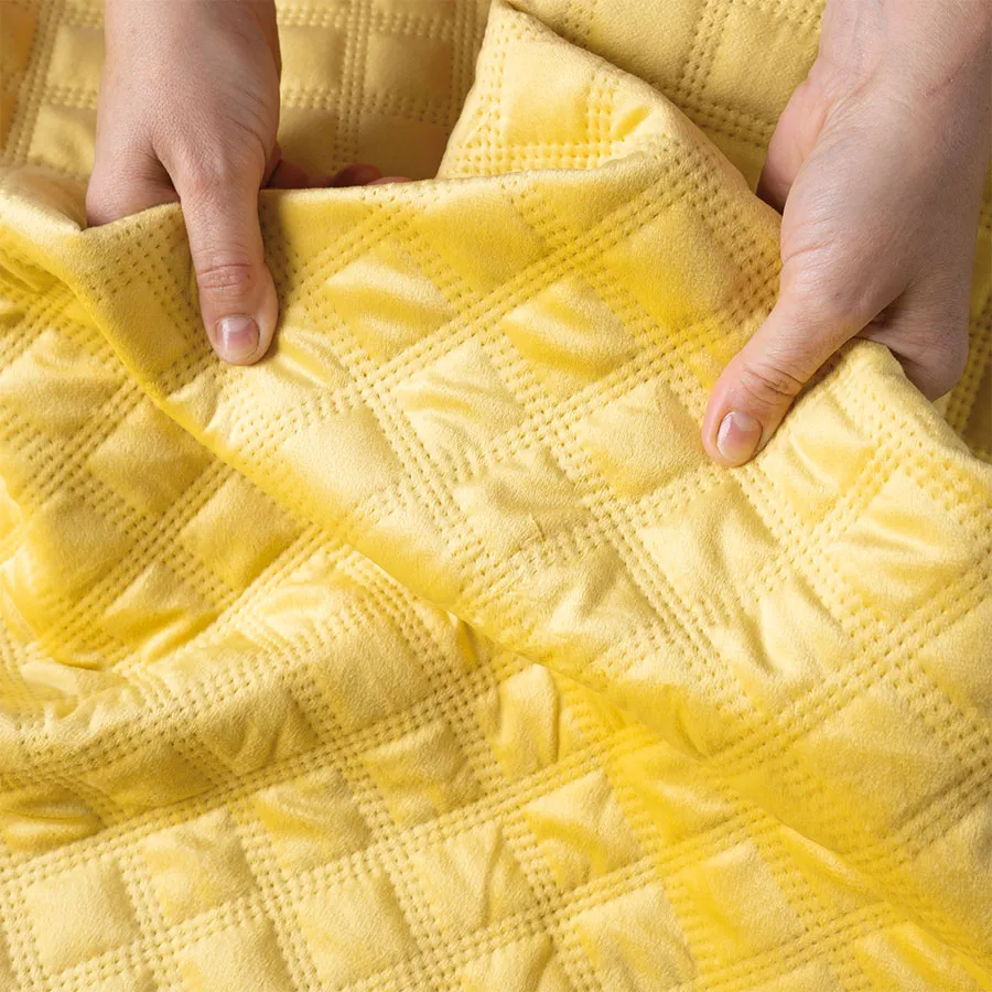VELVI Narzuta dekoracyjna, rozmiar 170x210cm, kolor 009 żółty VELVI0