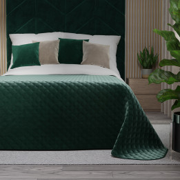 VELVI Narzuta dekoracyjna, rozmiar 170x210cm, kolor 012 szmaragdowy zielony VELVI0