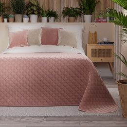 VELVI Narzuta dekoracyjna, rozmiar 170x210cm, kolor 013 ciemny pudowy różowy VELVI0