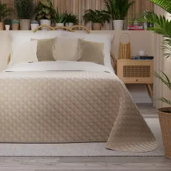 VELVI Narzuta dekoracyjna, rozmiar 170x210cm, kolor 015 ciemny kremowy VELVI0