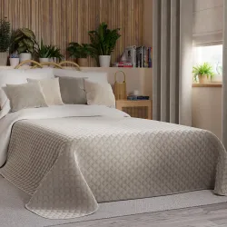 VELVI Narzuta dekoracyjna, rozmiar 170x210cm, kolor 017 szaro-beżowy VELVI0