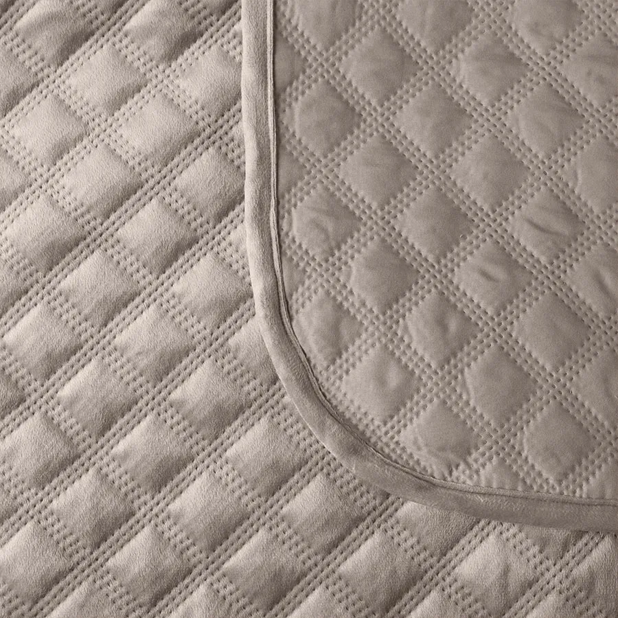 VELVI Narzuta dekoracyjna, rozmiar 170x210cm, kolor 017 szaro-beżowy VELVI0