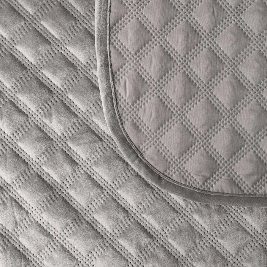 VELVI Narzuta dekoracyjna, rozmiar 170x210cm, kolor 022 chłodny szary VELVI0