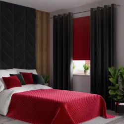 VELVI Narzuta dekoracyjna, rozmiar 170x210cm, kolor 043 czerwony VELVI0