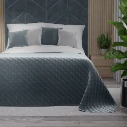 VELVI Narzuta dekoracyjna, rozmiar 170x210cm, kolor 063 niebieski VELVI0