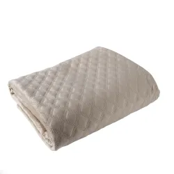 VELVI Narzuta dekoracyjna, rozmiar 220x240cm, kolor 001 ciemny beżowy VELVI0