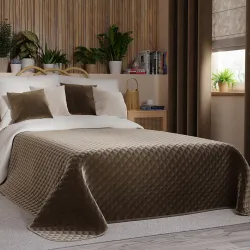 VELVI Narzuta dekoracyjna, rozmiar 220x240cm, kolor 002 brązowy VELVI0