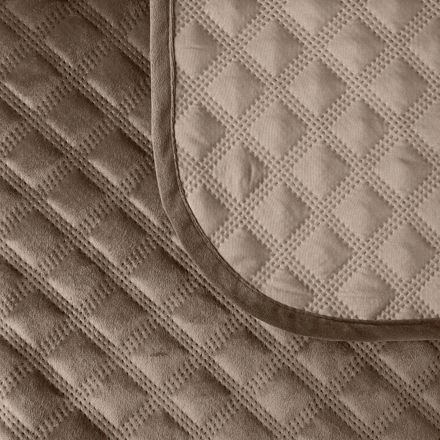 VELVI Narzuta dekoracyjna, rozmiar 220x240cm, kolor 002 brązowy VELVI0