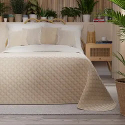 VELVI Narzuta dekoracyjna, rozmiar 220x240cm, kolor 003 jasny beżowy VELVI0