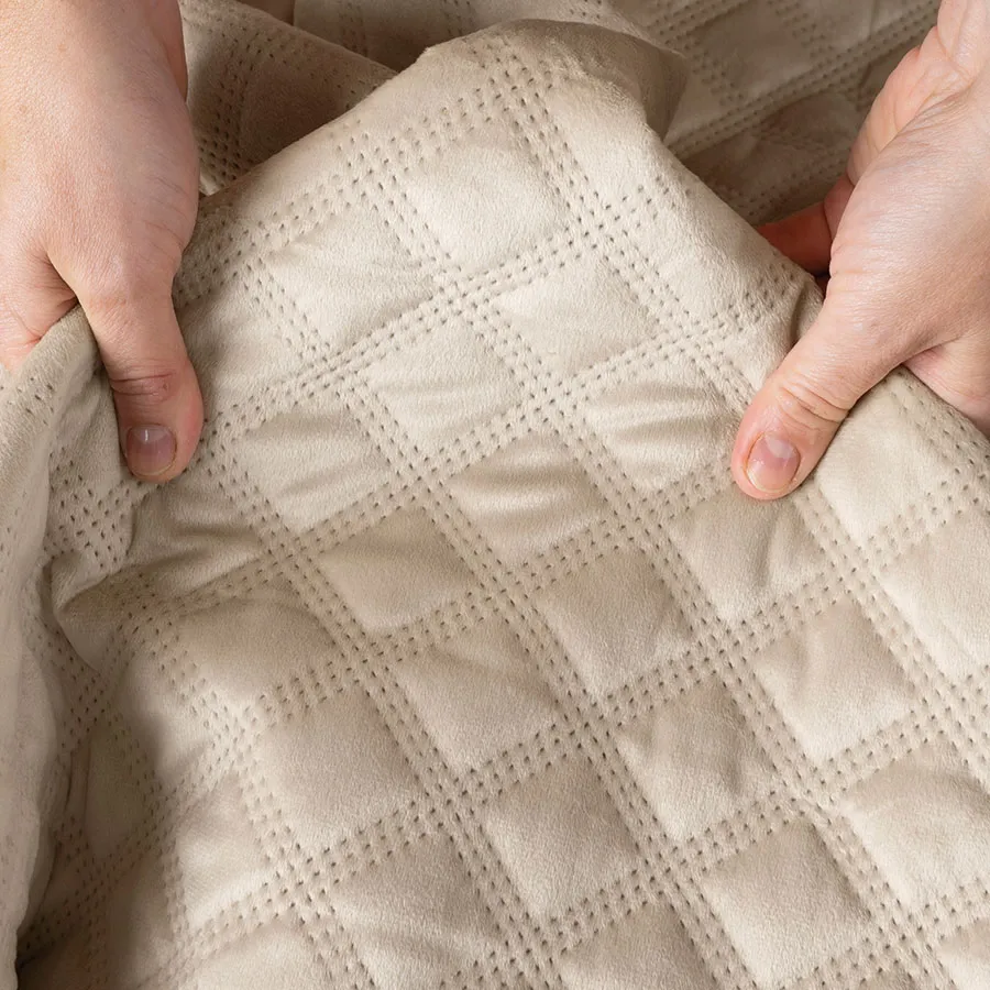 VELVI Narzuta dekoracyjna, rozmiar 220x240cm, kolor 003 jasny beżowy VELVI0