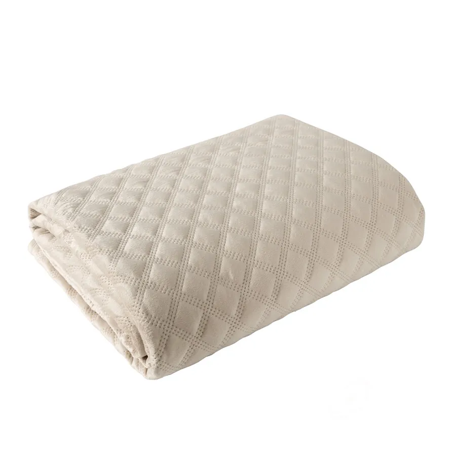 VELVI Narzuta dekoracyjna, rozmiar 220x240cm, kolor 003 jasny beżowy VELVI0