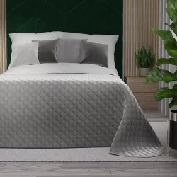 VELVI Narzuta dekoracyjna, rozmiar 220x240cm, kolor 005 jasny szary VELVI0