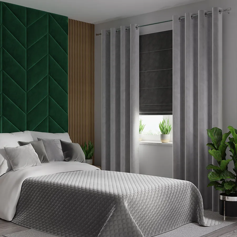 VELVI Narzuta dekoracyjna, rozmiar 220x240cm, kolor 005 jasny szary VELVI0