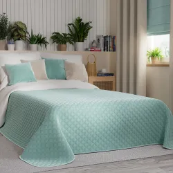 VELVI Narzuta dekoracyjna, rozmiar 220x240cm, kolor 007 miętowy VELVI0