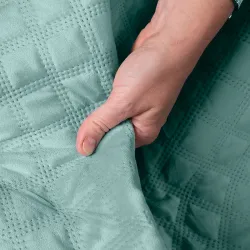 VELVI Narzuta dekoracyjna, rozmiar 220x240cm, kolor 007 miętowy VELVI0