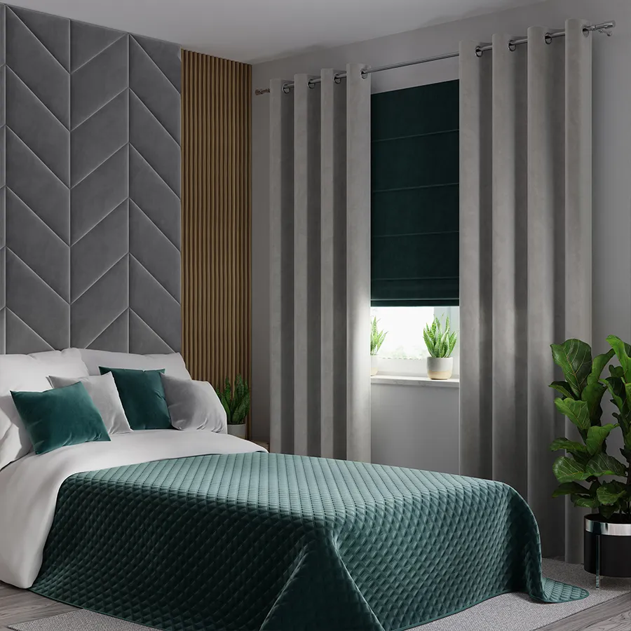 VELVI Narzuta dekoracyjna, rozmiar 220x240cm, kolor 008 ciemny turkusowy petrol VELVI0