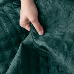 VELVI Narzuta dekoracyjna, rozmiar 220x240cm, kolor 008 ciemny turkusowy petrol VELVI0