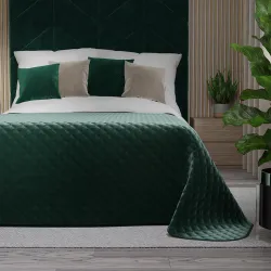 VELVI Narzuta dekoracyjna, rozmiar 220x240cm, kolor 012 szmaragdowy zielony VELVI0