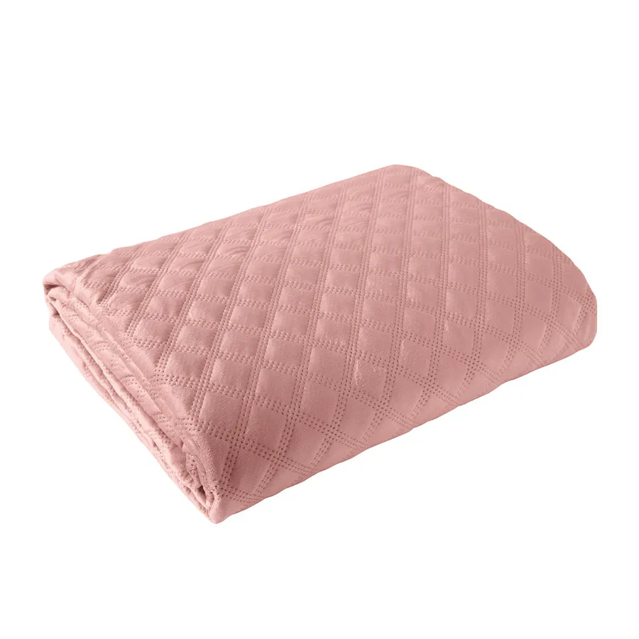 VELVI Narzuta dekoracyjna, rozmiar 220x240cm, kolor 013 ciemny pudowy różowy VELVI0