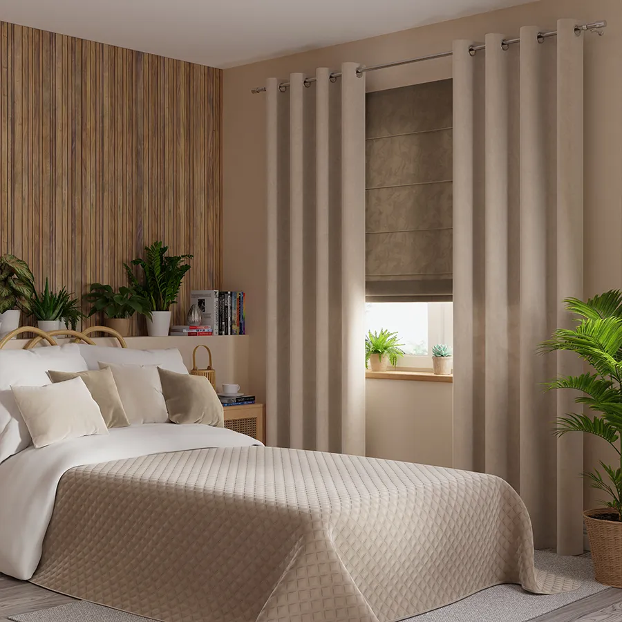 VELVI Narzuta dekoracyjna, rozmiar 220x240cm, kolor 015 ciemny kremowy VELVI0