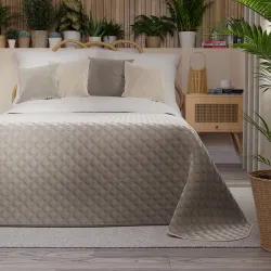 VELVI Narzuta dekoracyjna, rozmiar 220x240cm, kolor 017 szaro-beżowy VELVI0