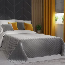 VELVI Narzuta dekoracyjna, rozmiar 220x240cm, kolor 022 chłodny szary VELVI0