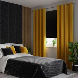 VELVI Narzuta dekoracyjna, rozmiar 220x240cm, kolor 111 czarny VELVI0