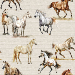 Tkanina dekoracyjna KONIE Tkanina dekoracyjna KONIE