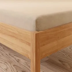 DREAMY PREMIUM Prześcieradło jersey z gumką, szerokość 120 x wysokość 200cm, kolor 005 beżowy 100033