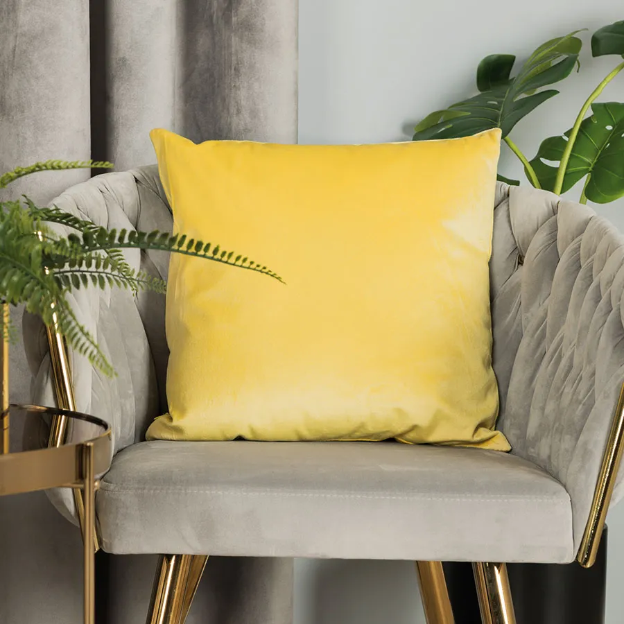 VELVI Poszewka dekoracyjna, 40x40cm, kolor 009 żółty VELVI0