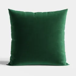 VELVI Poszewka dekoracyjna, 40x40cm, kolor 010 ciemny zielony butelkowy VELVI0