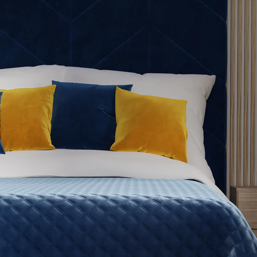 VELVI Poszewka dekoracyjna, 40x40cm, kolor 011 granatowy VELVI0