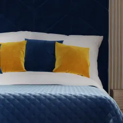 VELVI Poszewka dekoracyjna, 40x40cm, kolor 011 granatowy VELVI0