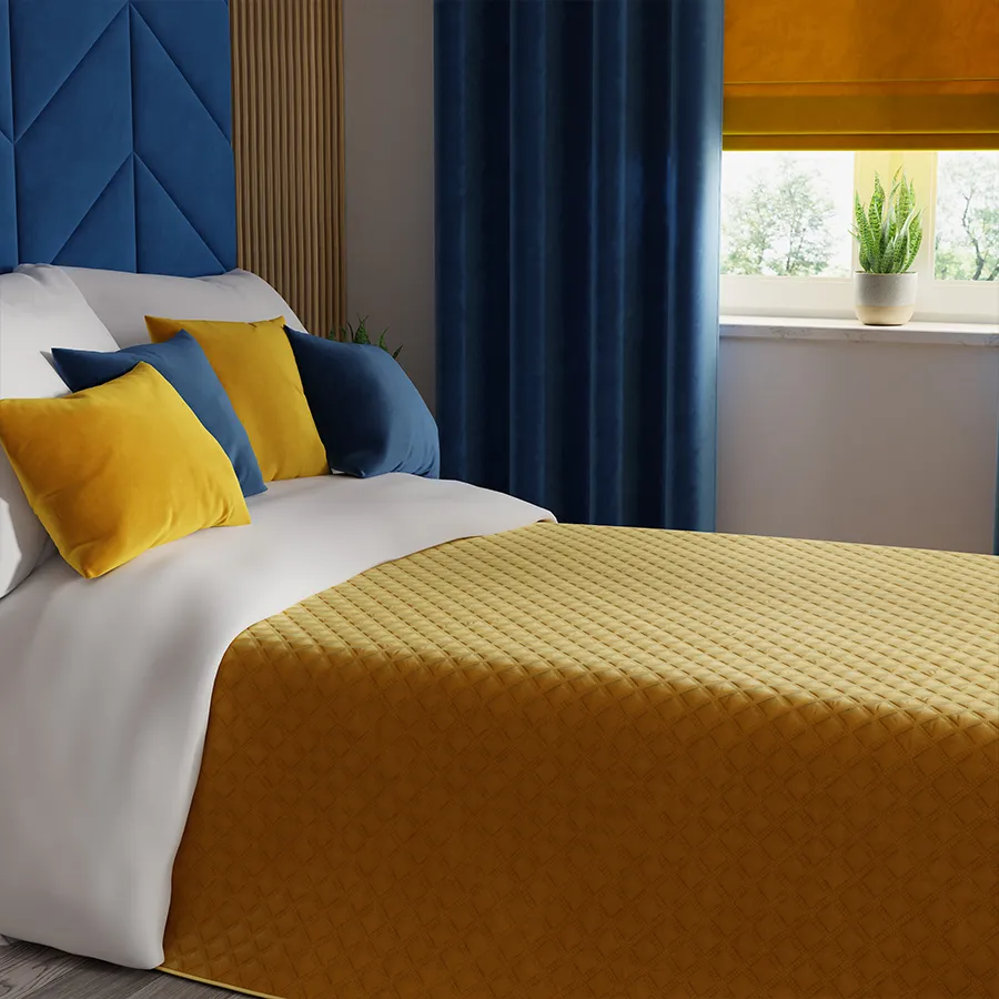 VELVI Poszewka dekoracyjna, 40x40cm, kolor 019 szafranowy VELVI0