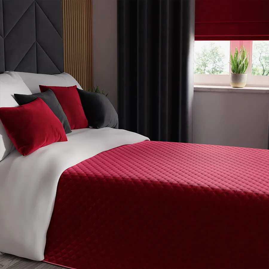 VELVI Poszewka dekoracyjna, 40x40cm, kolor 043 czerwony VELVI0