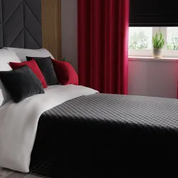 VELVI Poszewka dekoracyjna, 40x40cm, kolor 111 czarny VELVI0