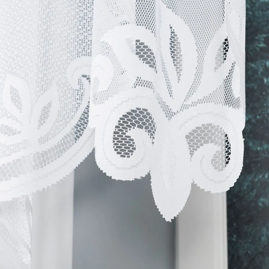 POLA Firanka żakardowa gotowa, szerokość 300 x wysokość 100cm, kolor 001 biały 019368
