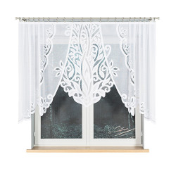 POLA Firanka żakardowa gotowa, szerokość 300 x wysokość 100cm, kolor 001 biały 019368
