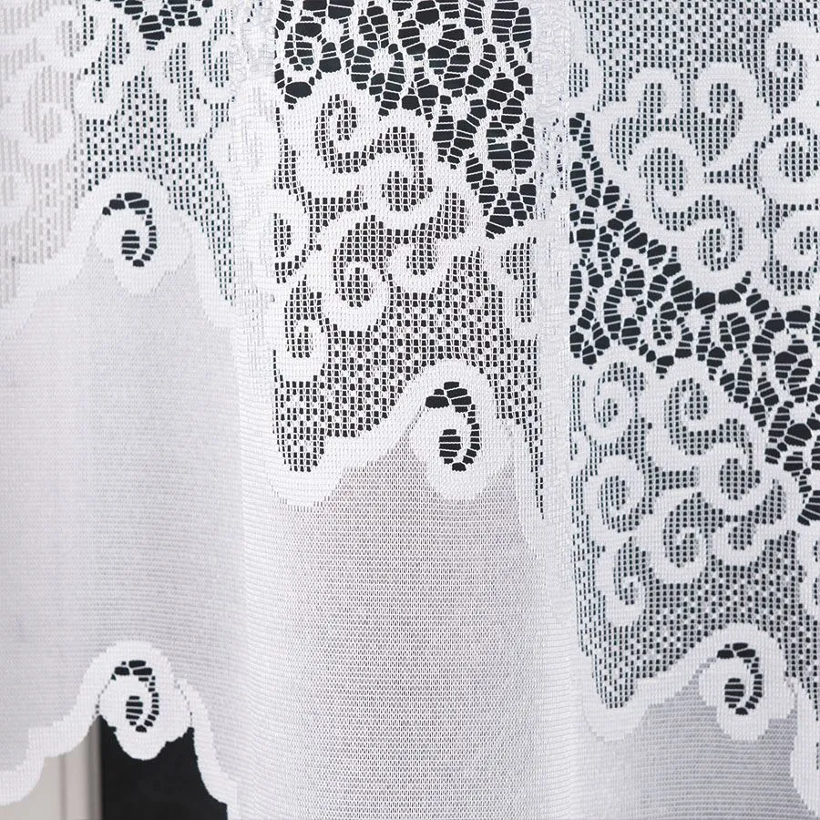 MODESTA Firanka żakardowa gotowa, szerokość 220 x wysokość 120cm, kolor 001 biały 017173