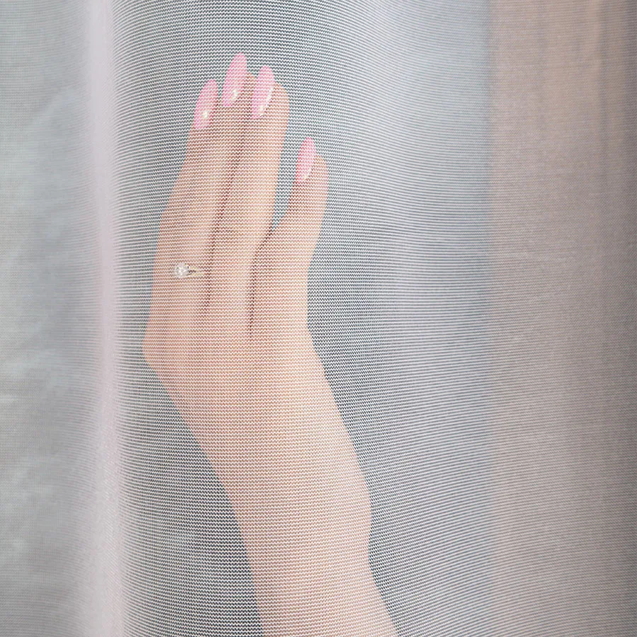 ELZA Firanka żakardowa gotowa, szerokość 145 x wysokość 230cm, kolor 001 biały 023456