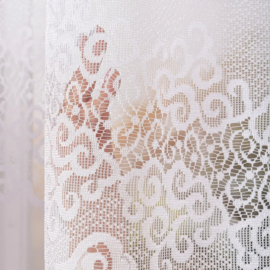 MODESTA Firanka żakardowa gotowa, szerokość 250 x wysokość 150cm, kolor 001 biały 017173