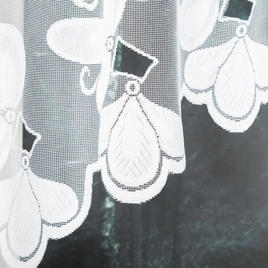 TEODORA Firanka żakardowa gotowa, szerokość 300 x wysokość 140cm, kolor 001 biały 005099