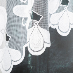 TEODORA Firanka żakardowa gotowa, szerokość 300 x wysokość 140cm, kolor 001 biały 005099