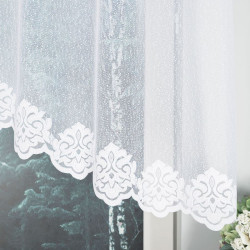 ŻAKLINA Firanka żakardowa gotowa, szerokość 250 x wysokość 80cm, kolor 001 biały 023405 ŻAKLINA Firanka żakardowa gotowa, szerokość 250 x wysokość 80cm, kolor 001 biały 023405