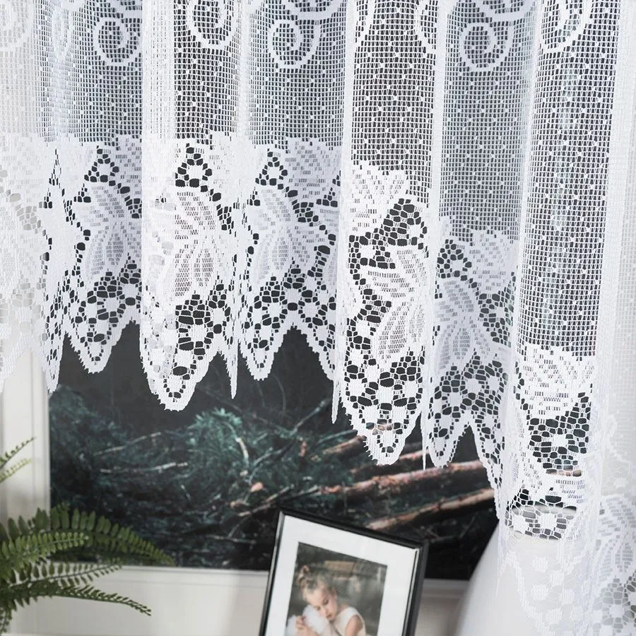 HERNANI Firanka żakardowa gotowa, szerokość 600 x wysokość 160cm, kolor 001 biały 004465